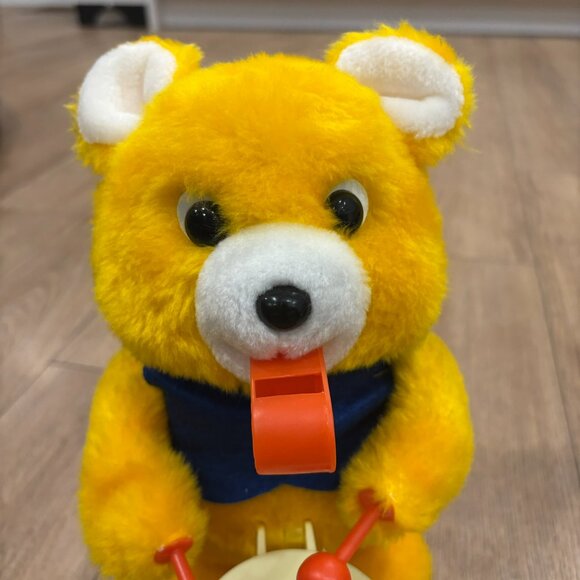 Vintage Teddy the Cheerleader Bear with Box 1980s NOT working for Parts/Repair - Picture 7 of 10